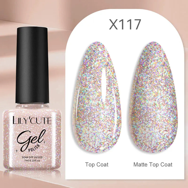 LILYCUTE 7ml Thermal Temperature-Changing Gel Nail Polish - Semi-Permanent UV Gel Art