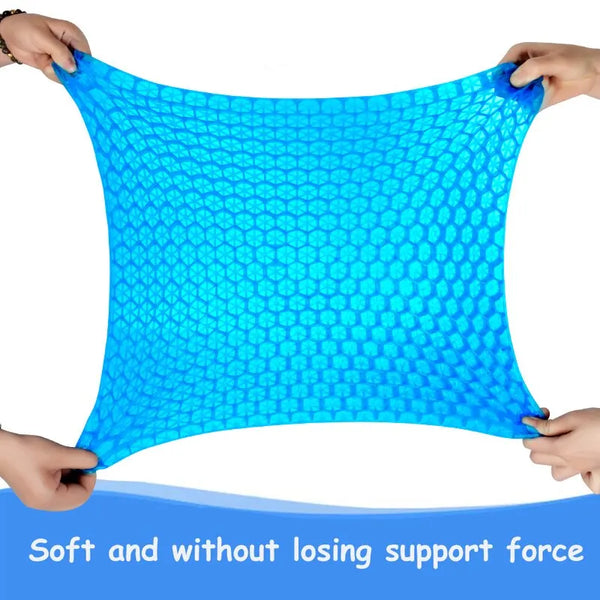 Honeycomb Gel Seat Cushion - Breathable Pressure Relief for Back, Tailbone & Office Use