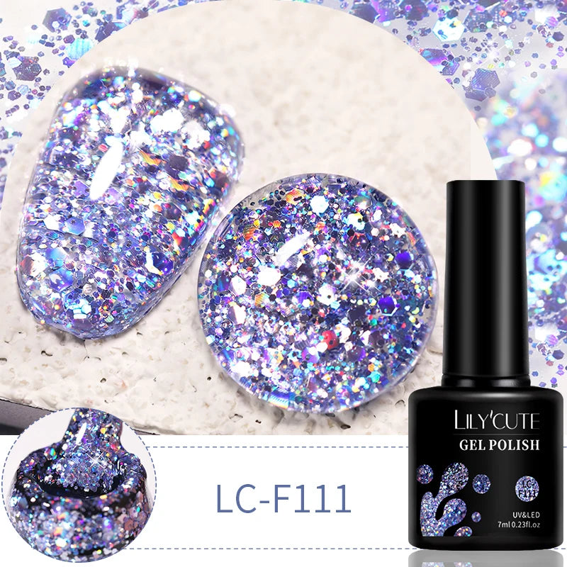 LILYCUTE 9D Cat Eye Magnetic Gel Polish 7ml - Iridescent UV/LED Soak-Off Nail Art