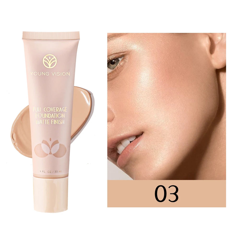 6-Shade BB Cream Concealer Primer - 30ml Natural Facial Liquid Foundation