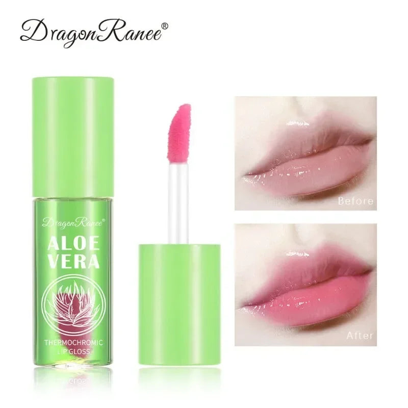 Aloe Vera Colour-Changing Lip Balm Stick - Moisturizing Hydrating Watery Unisex Care