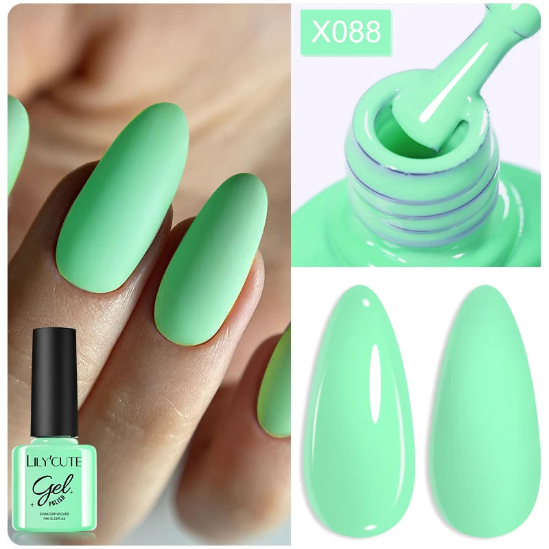 LILYCUTE 7ml Thermal Temperature-Changing Gel Nail Polish - Semi-Permanent UV Gel Art