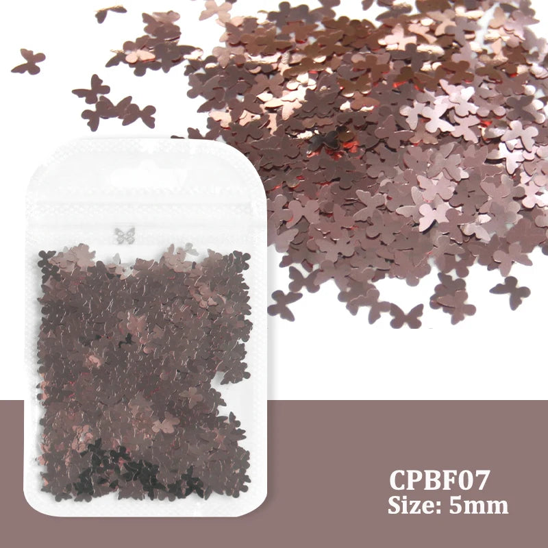 2g Holographic Nail Art Glitter Sequins - Laser Star Butterfly AB Paillette DIY Decorations