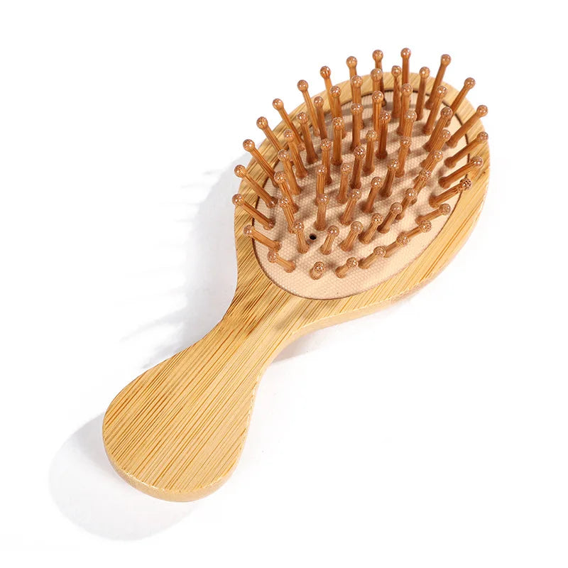 Sdottor Bamboo Airbag Hair Brush - Anti-Static Scalp Massage Comb for Hair Loss Reduction