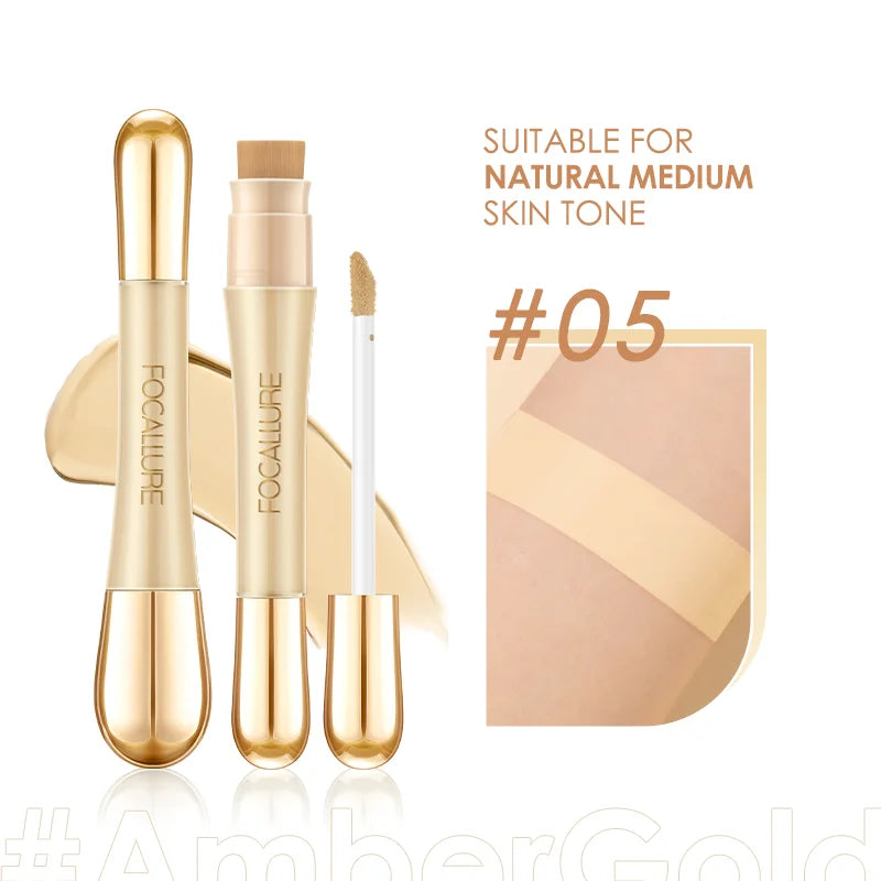 FOCALLURE 7-Color Matte Concealer Foundation - Flawless Liquid Contour Coverage
