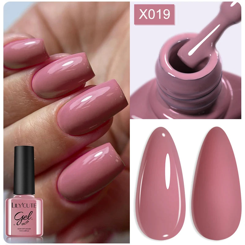 LILYCUTE 7ml Thermal Temperature-Changing Gel Nail Polish - Semi-Permanent UV Gel Art