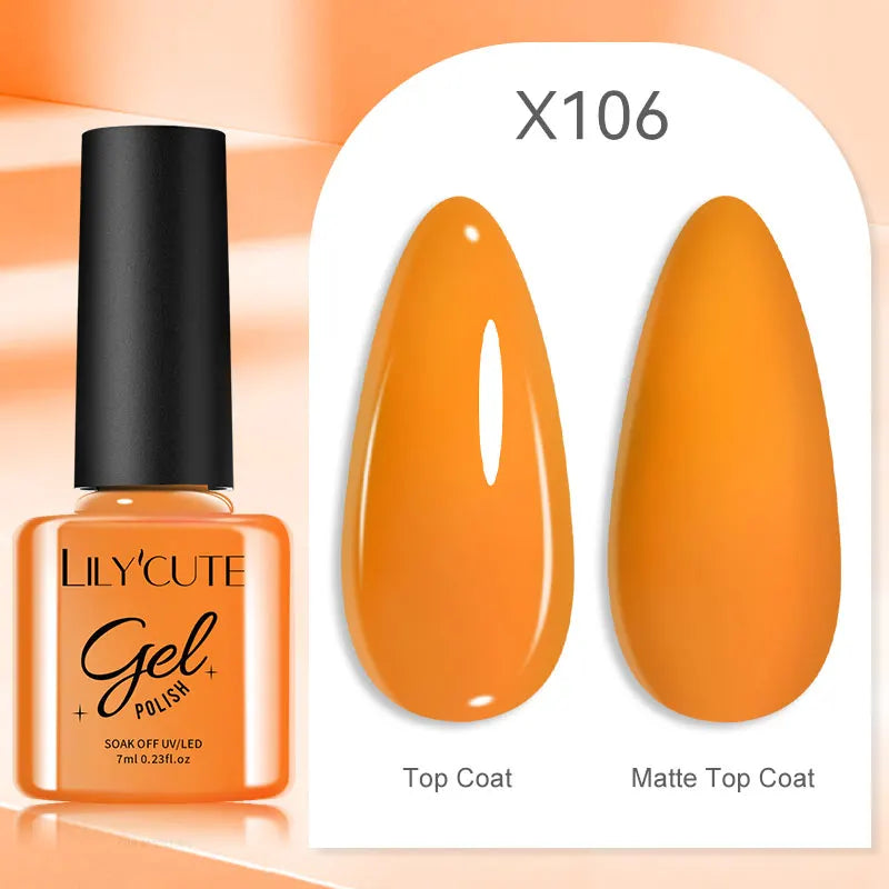 LILYCUTE 7ml Thermal Temperature-Changing Gel Nail Polish - Semi-Permanent UV Gel Art