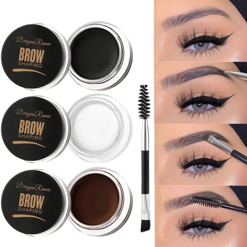3D Wild Brow Cream Gel Enhancer - Matte Natural Tint Waterproof Wax