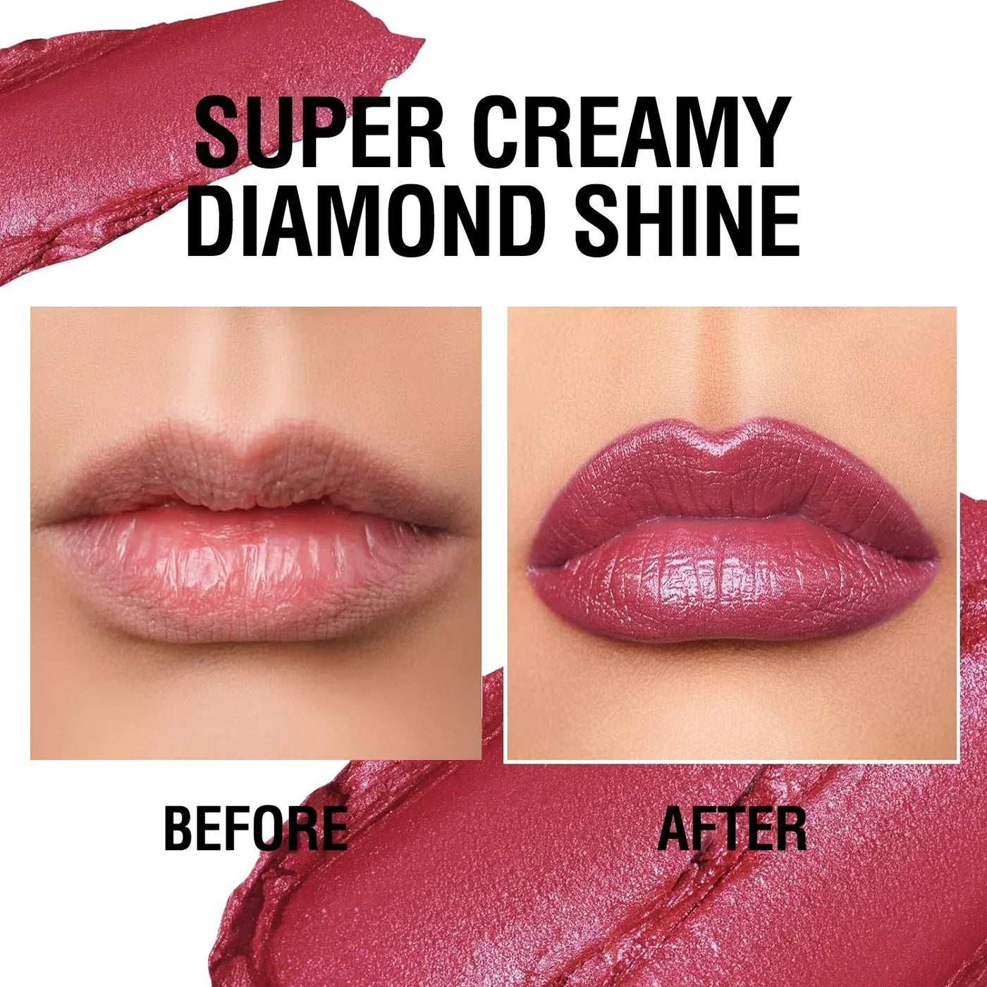 XMSJ Quicksand Gold Fine Glitter Lipstick - Moisturizing Silky Mermaid Shades