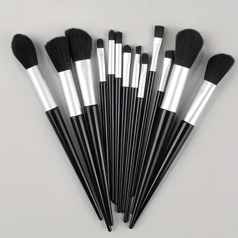 ZSRUNHUI 13-Piece Makeup Brush Set - Soft Fluffy Face & Eye Brushes for Foundation, Blush & Highlight