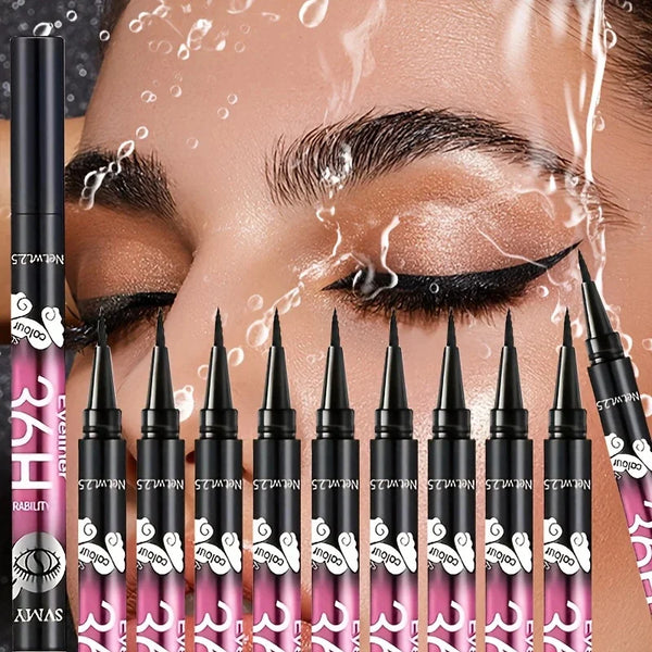 Waterproof Black Eyeliner Pencil Set (3/5 pcs) - Smudge-Proof, Long-Lasting Beginner Friendly