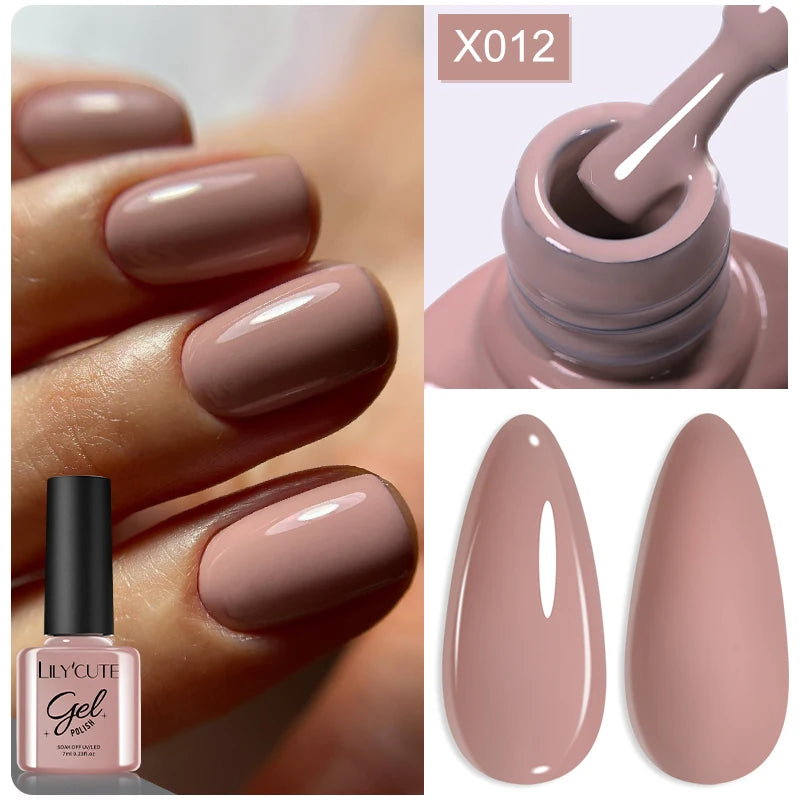 LILYCUTE 7ml Thermal Temperature-Changing Gel Nail Polish - Semi-Permanent UV Gel Art