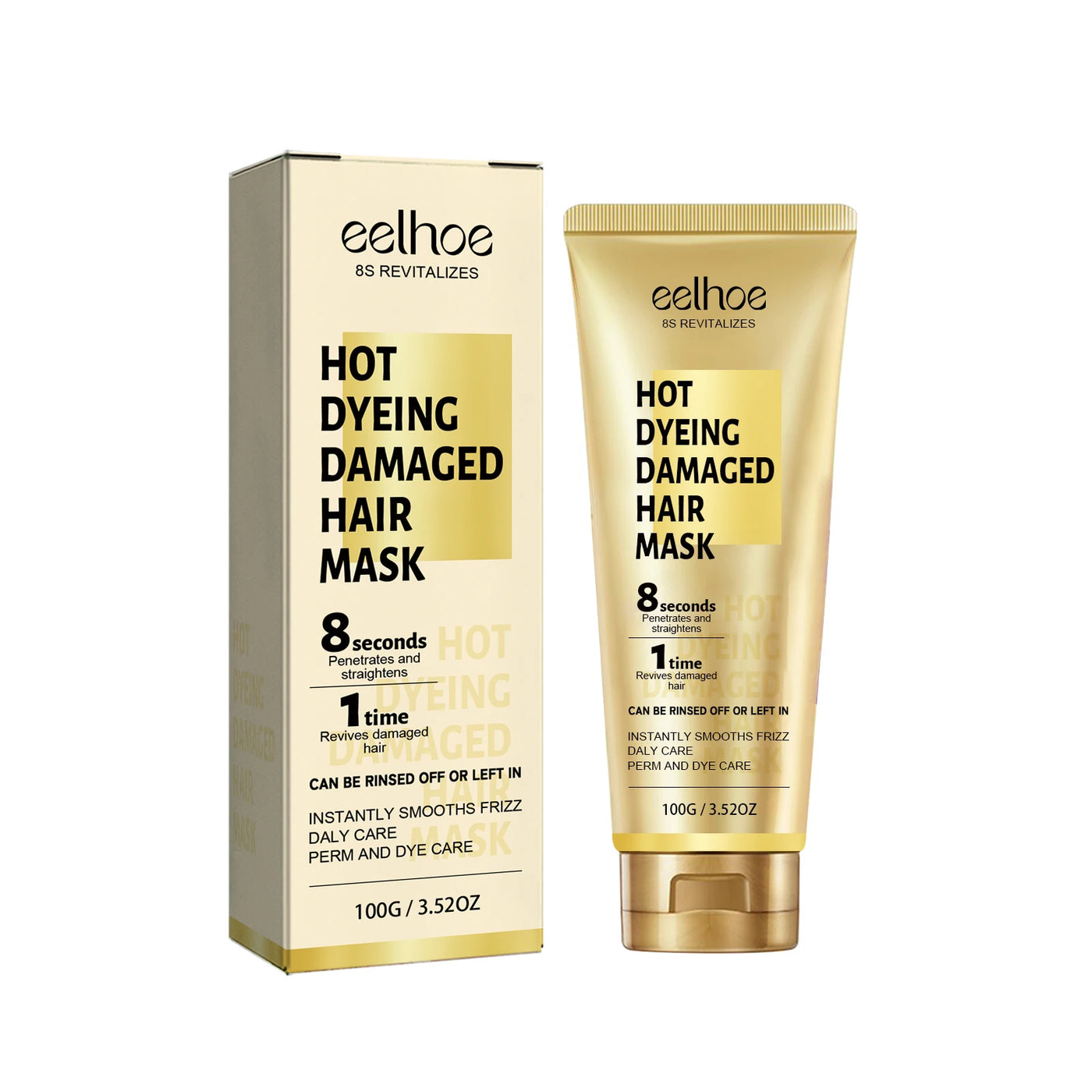 EELHOE Keratin 8-Second Hair Mask - Frizz Control, Anti-Breakage & Smoothing Cream