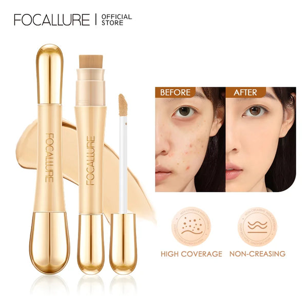 FOCALLURE 7-Color Matte Concealer Foundation - Flawless Liquid Contour Coverage
