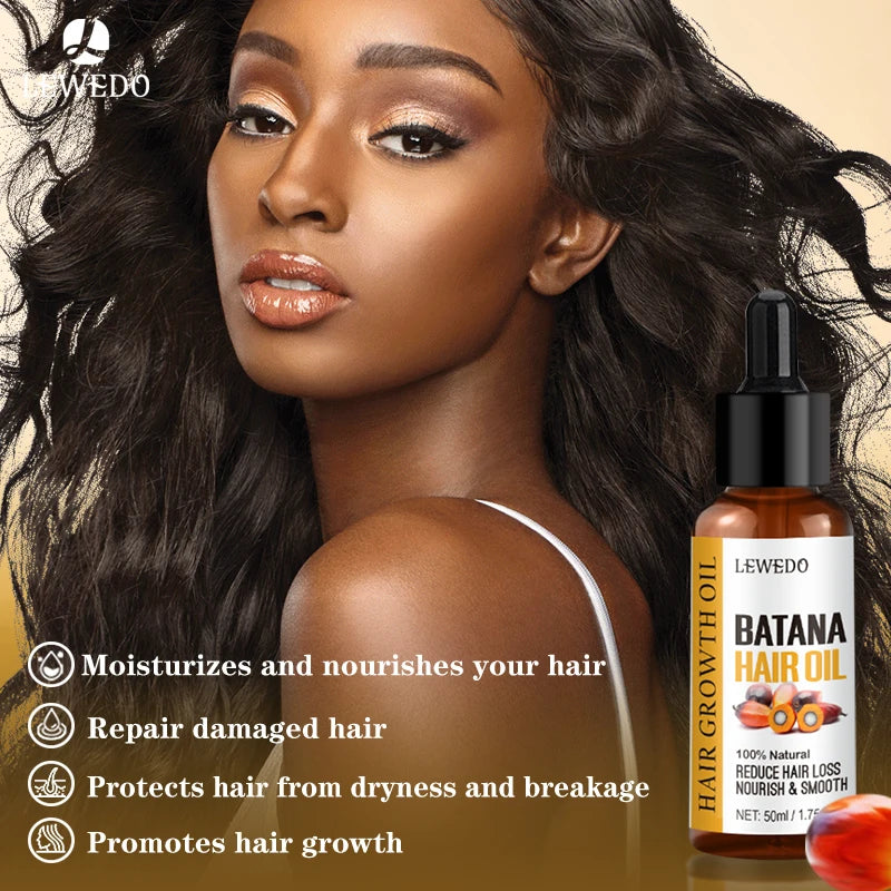 LEWEDO Naturals Pure Batana Oil - Fast Hair Growth, Anti-Hair Loss & Nourishing