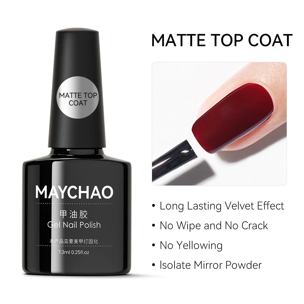 MAYCHAO 7.3ml Transparent Jelly Nude Gel Nail Polish - CPNP Certified UV/LED Soak-Off