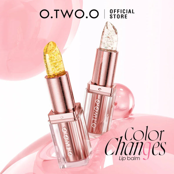 O.TWO.O Colour-Changing Lip Balm - Long-Lasting Moisturizing Waterproof Non-Sticky Tint