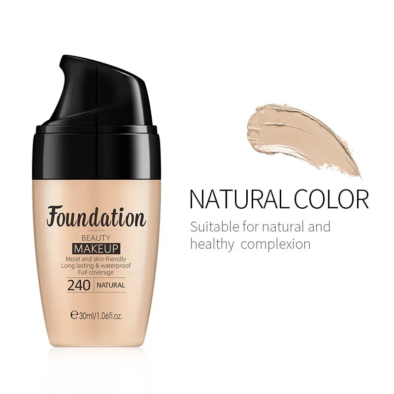 LAIKOU 30ml Hydrating Liquid Foundation - Full Coverage Creamy Natural Finish