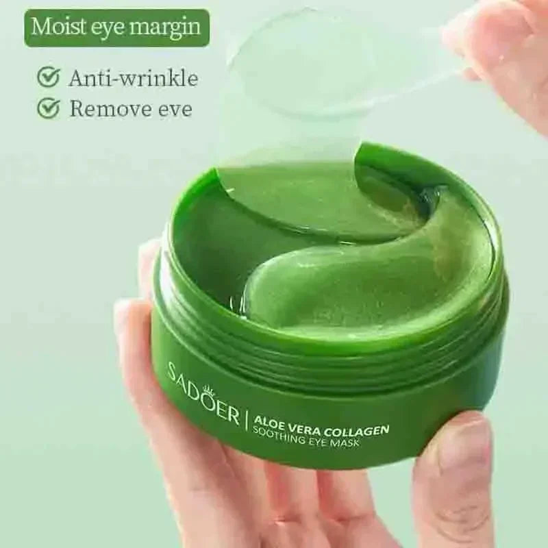 Eelhoe Aloe Vera Collagen Eye Mask 60pcs - Anti Dark Circles, Firming & Moisturizing