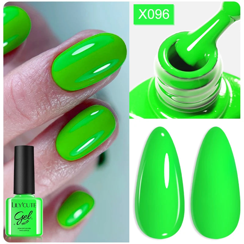 LILYCUTE 7ml Thermal Temperature-Changing Gel Nail Polish - Semi-Permanent UV Gel Art