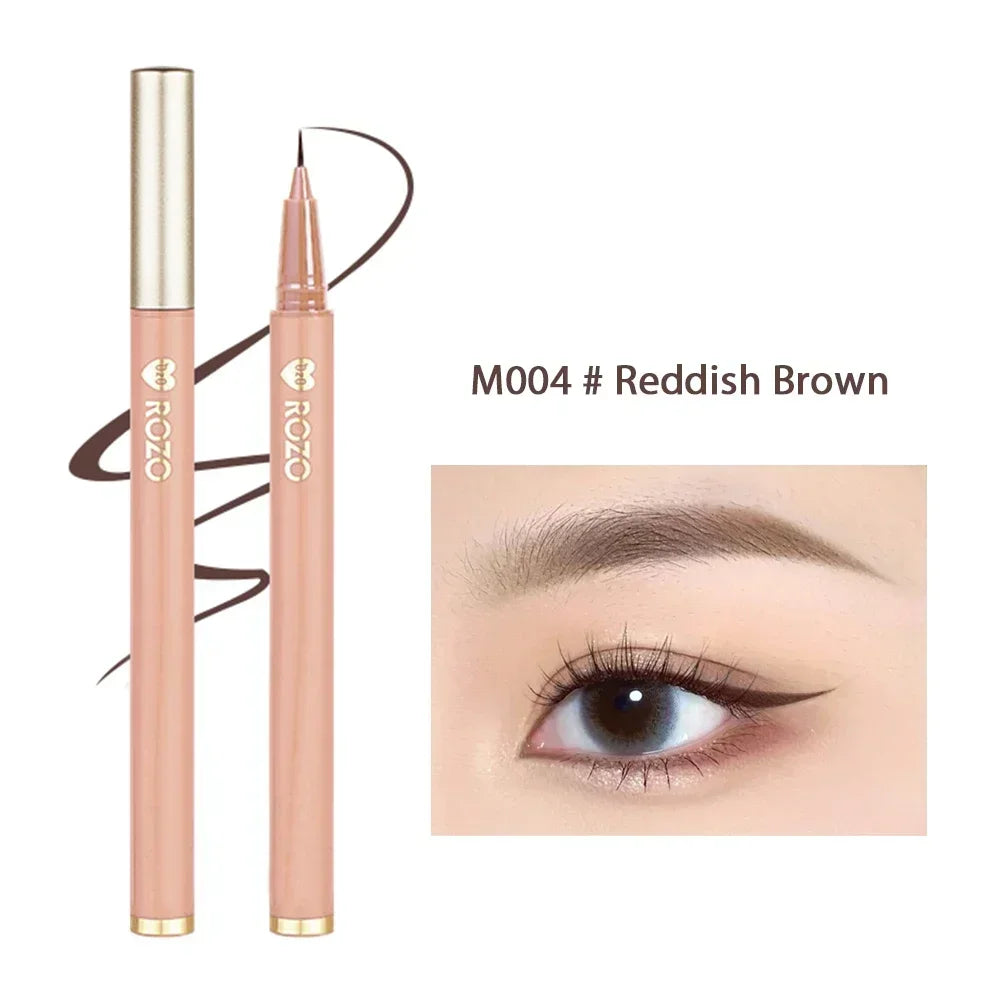 7-Color Glitter & Matte Eyeliner Pencil Set - Diamond, Champagne Gold & Lying Silkworm