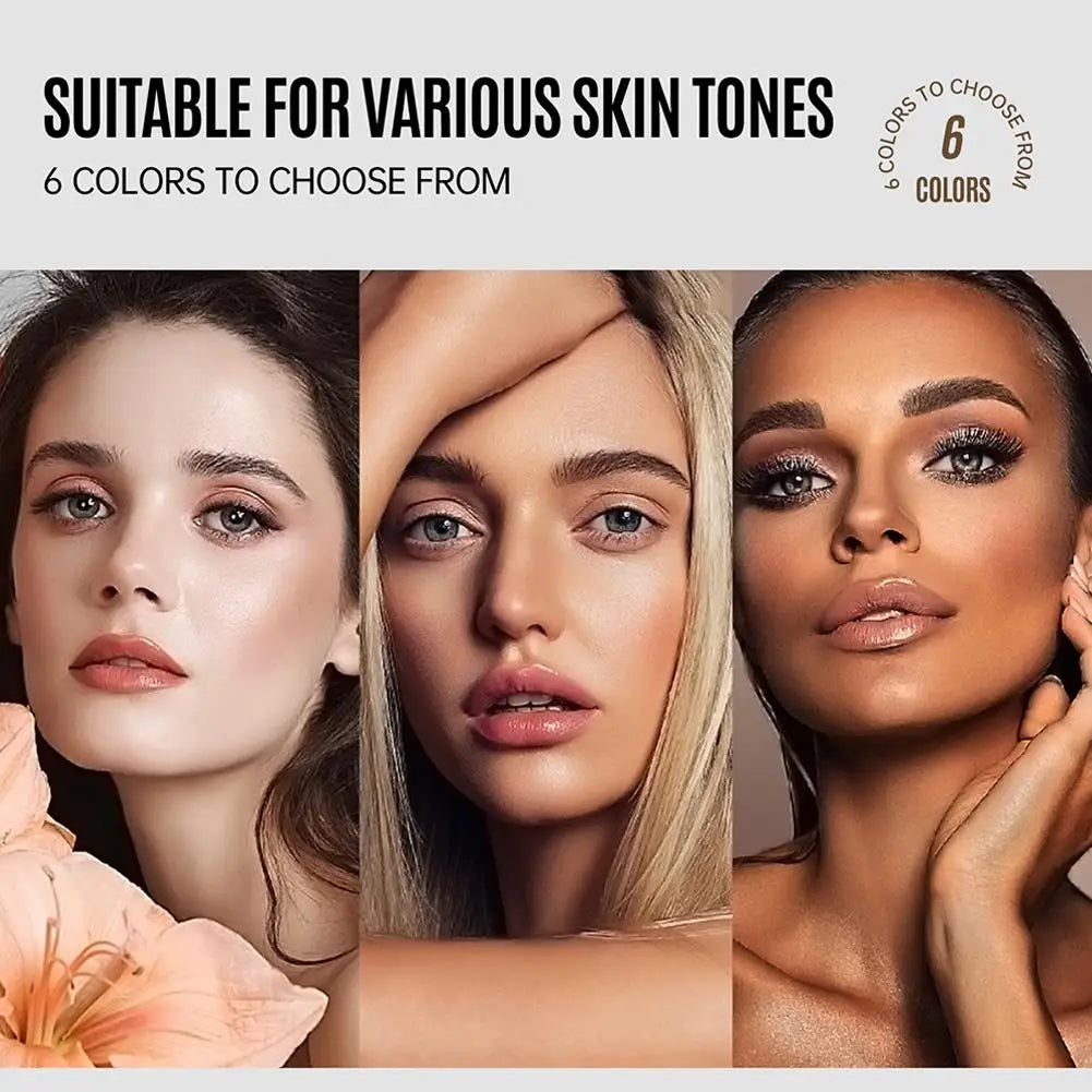 LOOKAVE Full Coverage Matte CC Cream Foundation - Long-Lasting Moisturizing Base