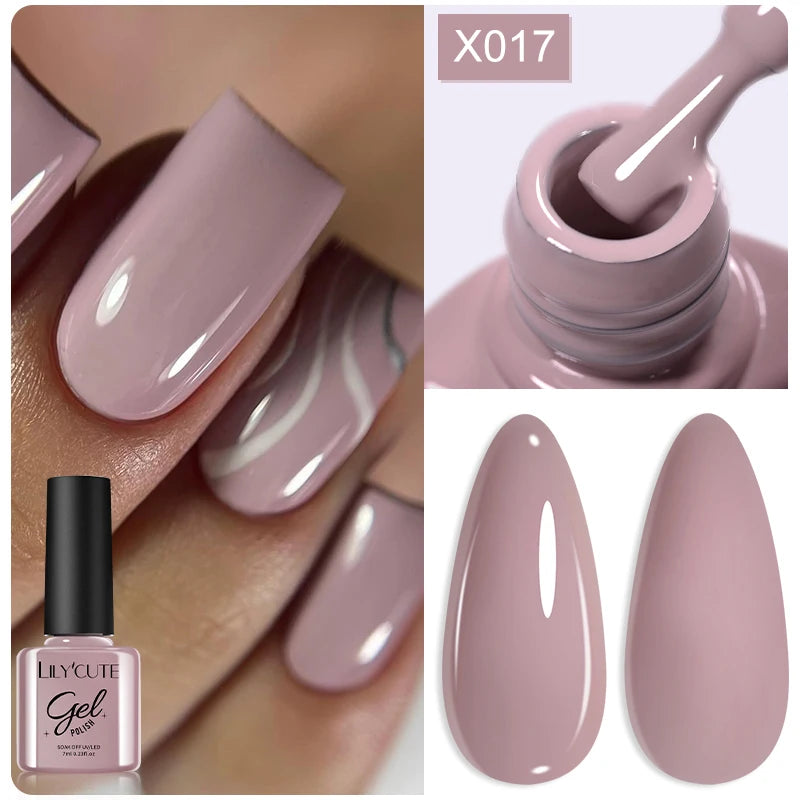LILYCUTE 5ml Metallic Gold & Silver Mirror Liner Gel - Super Bright French Nail Art