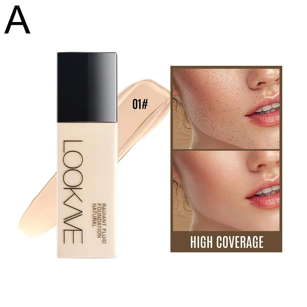 LOOKAVE Full Coverage Matte CC Cream Foundation - Long-Lasting Moisturizing Base