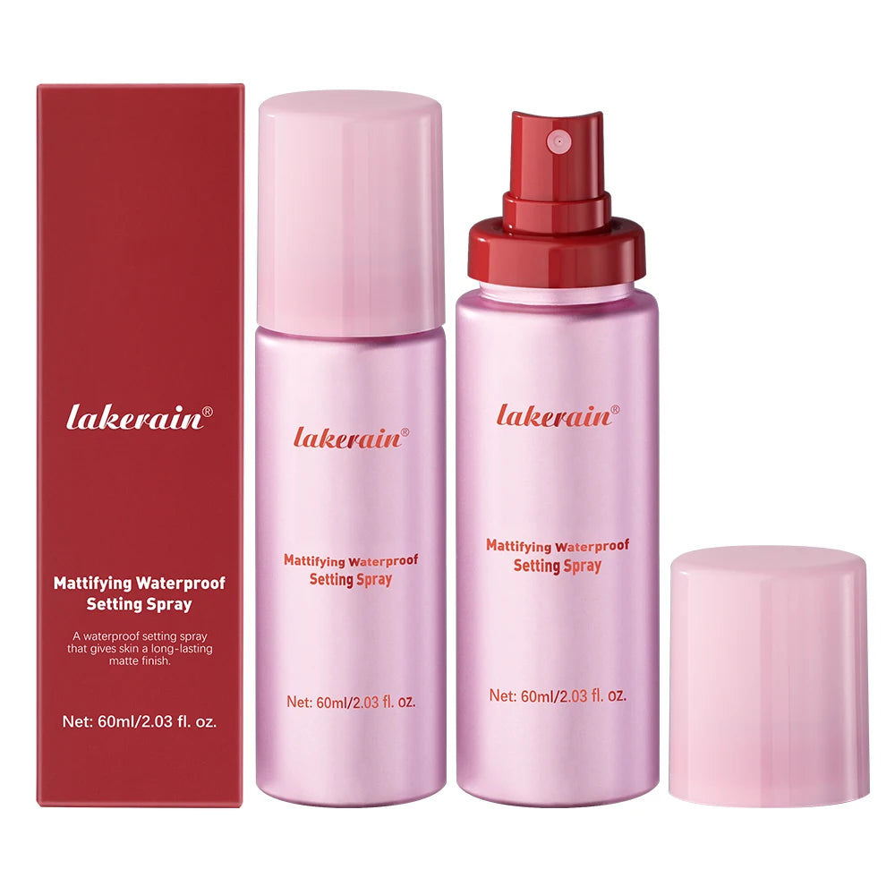 Mattifying Waterproof Makeup Setting Spray - Oil Control Matte Fixer for All Skin Types