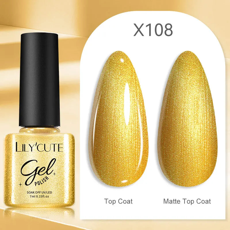 LILYCUTE 7ml Thermal Temperature-Changing Gel Nail Polish - Semi-Permanent UV Gel Art