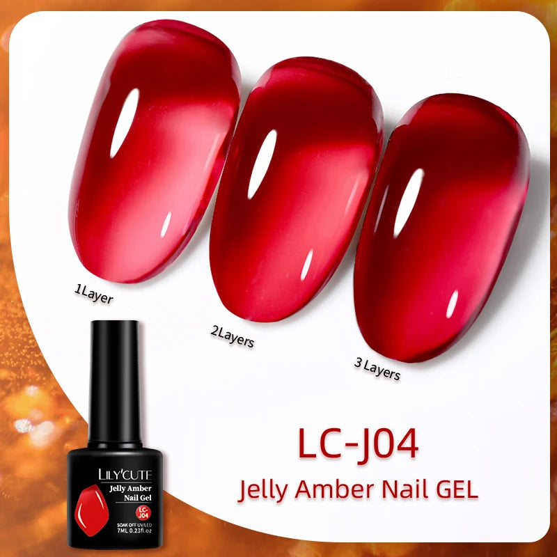 LILYCUTE 7ml No-Wipe Top Coat & UV Base Gel - Semi-Permanent Soak-Off Nail Manicure