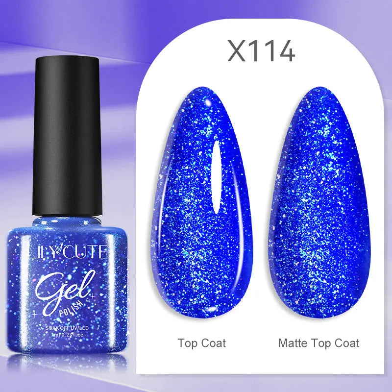 LILYCUTE 7ml Thermal Temperature-Changing Gel Nail Polish - Semi-Permanent UV Gel Art