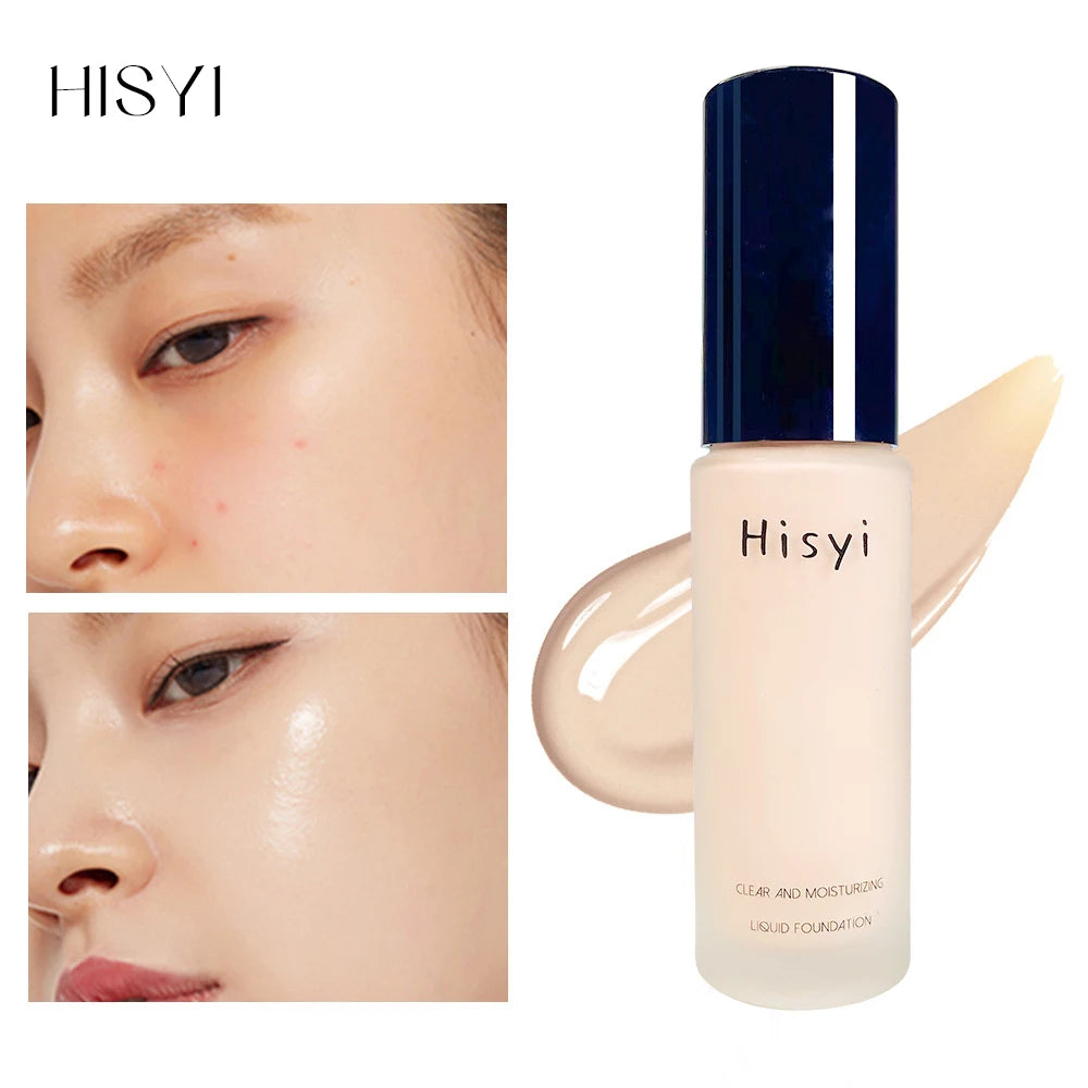Natural Transparent Liquid Foundation - Flaw-Covering, No Powder Finish