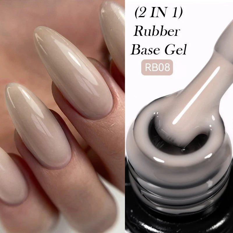 LILYCUTE 7ml No-Wipe Top Coat & UV Base Gel - Semi-Permanent Soak-Off Nail Manicure