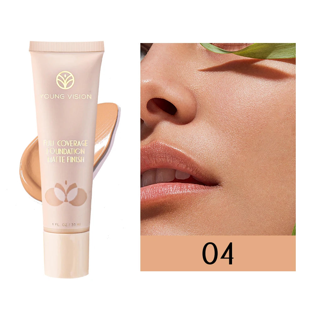 6-Shade BB Cream Concealer Primer - 30ml Natural Facial Liquid Foundation