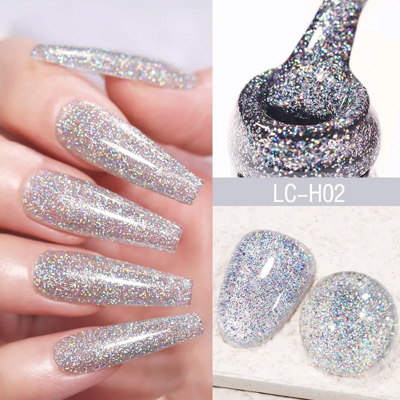 LILYCUTE 9D Cat Eye Magnetic Gel Polish 7ml - Iridescent UV/LED Soak-Off Nail Art