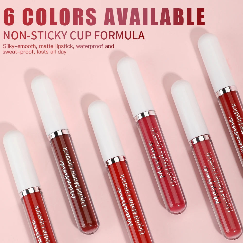 Matte Liquid Velvet Lip Glaze - Waterproof Sexy Long-Lasting Moisturizing Lipstick