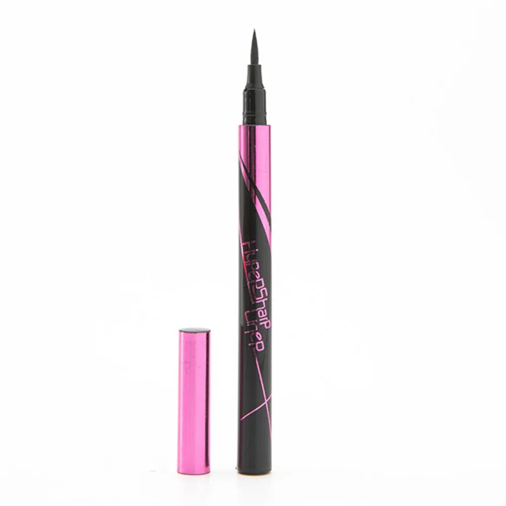 Natural Smooth Black Liquid Eyeliner - Waterproof, Quick-Dry, Non-Smudging Durable