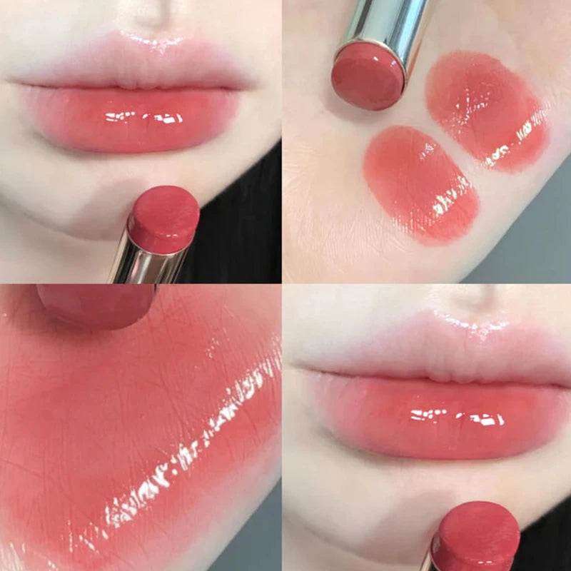Mirror Glass Lip Tint - Punk Dark Red Juice Glaze, Water-Light Clear Liquid Liptint
