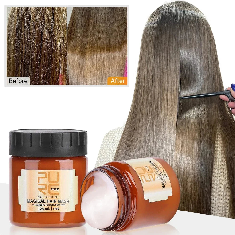 PURC 5-Second Magical Keratin Hair Mask - Quick Smoothing & Frizz Repair Treatment