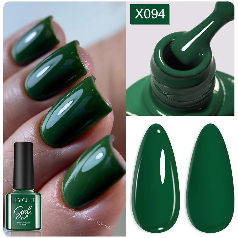 LILYCUTE 7ml Thermal Temperature-Changing Gel Nail Polish - Semi-Permanent UV Gel Art