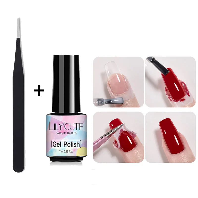 LILYCUTE Peel-Off Latex Liquid Tape - Anti-Overflow Nail Polish Protection Glue