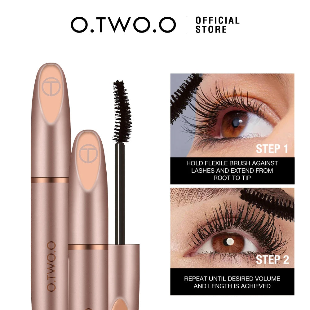 O.TWO.O 3D Silk Fiber Mascara - Lengthening, Waterproof & Extension Effect