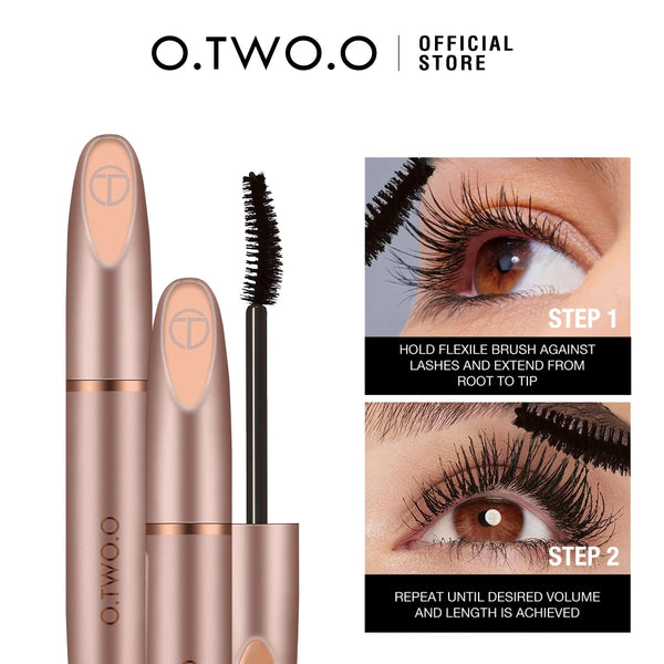 O.TWO.O 3D Silk Fiber Mascara - Lengthening, Waterproof & Extension Effect