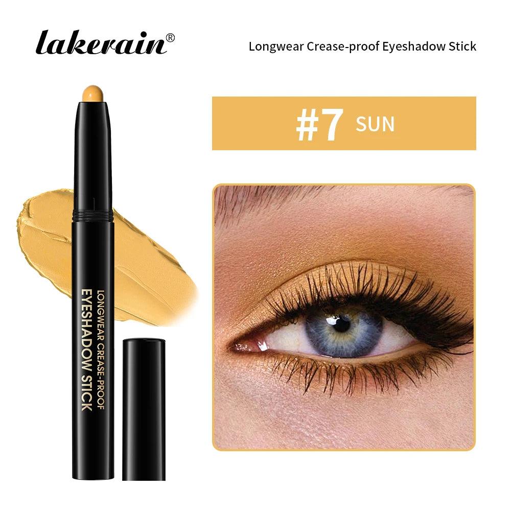 Lakerain 10-Color Matte Gradient Cream Eyeshadow Stick Set - Waterproof