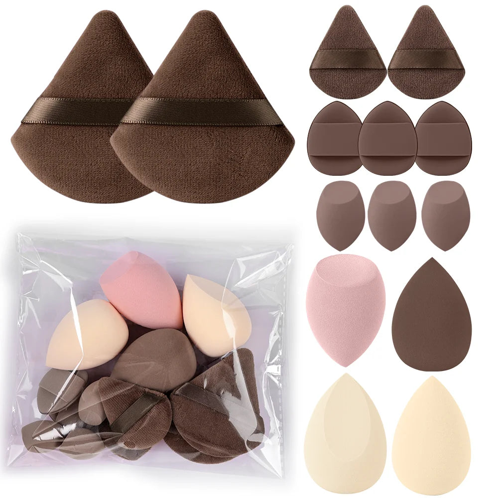 Professional 3-20 Piece Makeup Brush Set - Fluffy Foundation, Eyeshadow & Kabuki