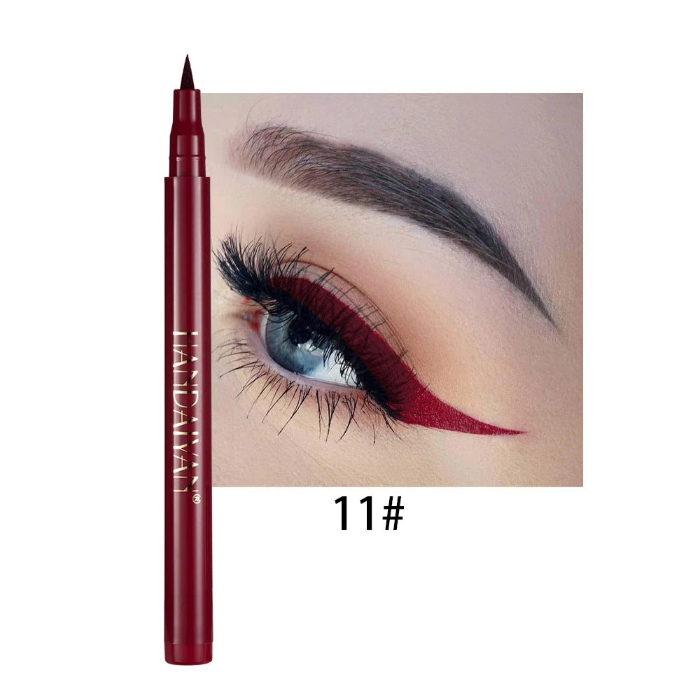 Rainbow Colorful Liquid Eyeliner Pen Set - Waterproof Matte, Long-Lasting