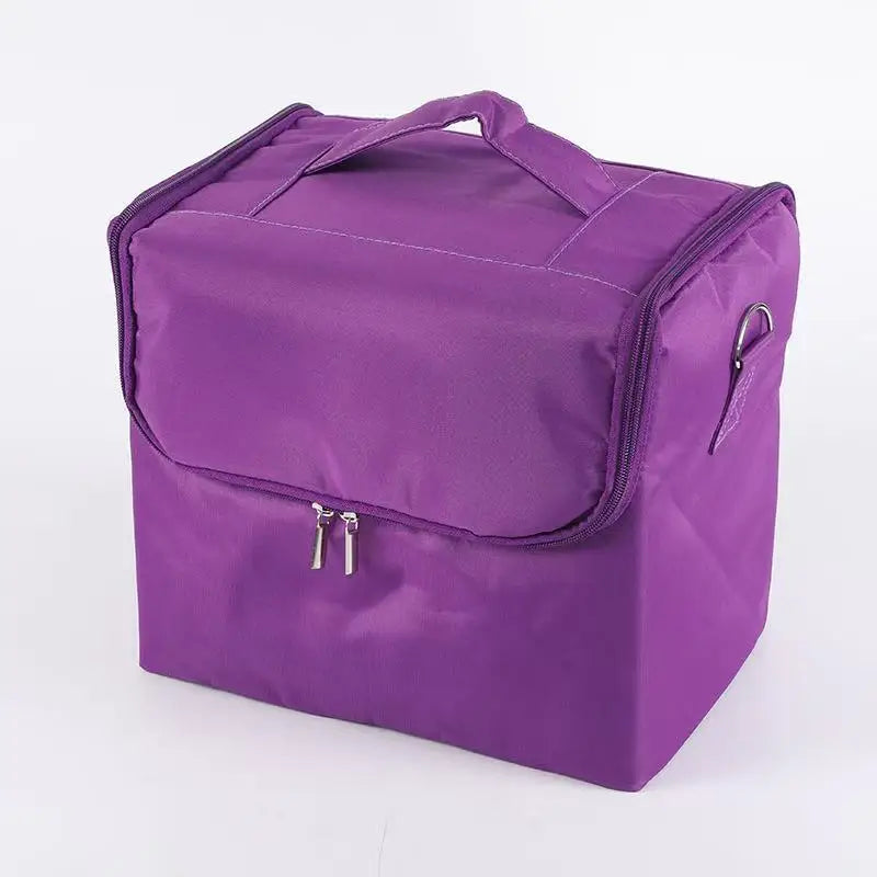Multi-Layer Waterproof Nail Art Tool Box - Portable Multi-Functional Cosmetic Storage Handbag