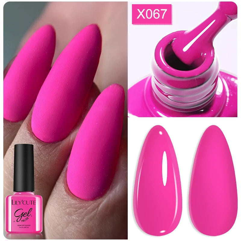 LILYCUTE 7ml Thermal Temperature-Changing Gel Nail Polish - Semi-Permanent UV Gel Art