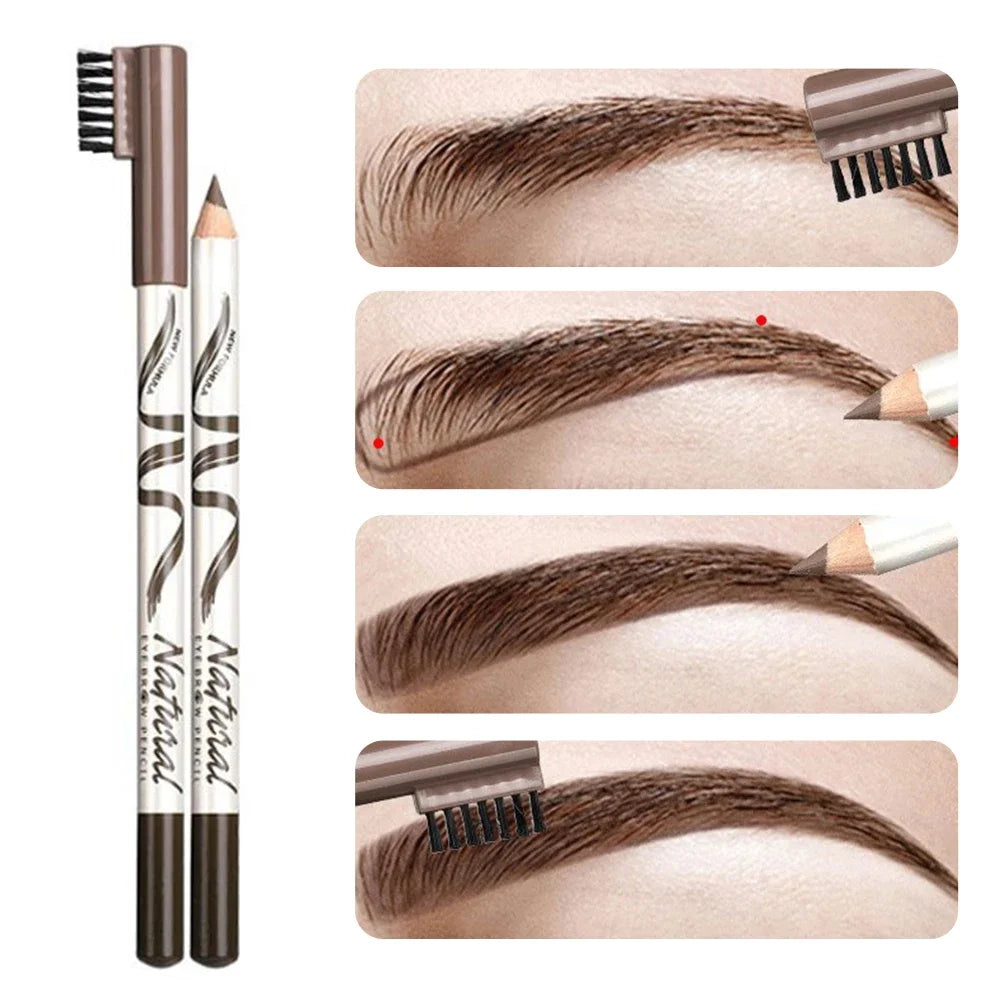 MAANGE Waterproof Eyebrow Pencil & Liner - Long-Lasting Natural Brown Definition